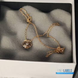QC Chanel Extrait de Camélia Necklace
