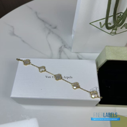 Van Cleef & Arpels Vintage Alhambra 5 Motifs Bracelet