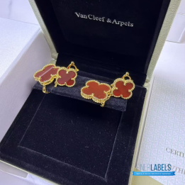 QC VCA Magic Alhambra 2 Motifs Earrings
