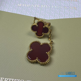 QC VCA Magic Alhambra 2 Motifs Earrings