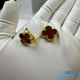 QC VCA Magic Alhambra 2 Motifs Earrings