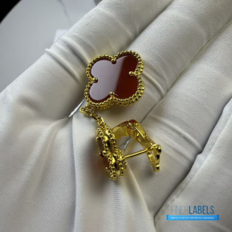 QC VCA Magic Alhambra 2 Motifs Earrings