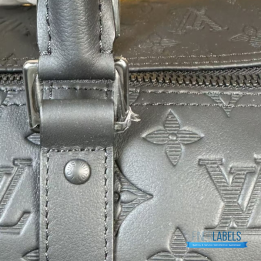 QC LV Keepall Bandoulière 50 Black Monogram Shadow
