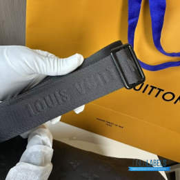 QC LV Keepall Bandoulière 50 Black Monogram Shadow