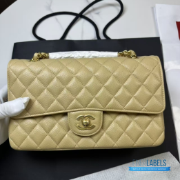 QC Chanel Classic Double Flap Bag (Beige)