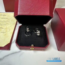 QC Cartier Love Earring (White Gold)