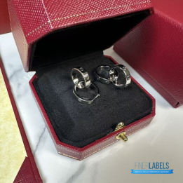 QC Cartier Love Earring (White Gold)