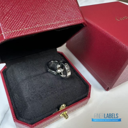 QC Cartier Love Earring (White Gold)