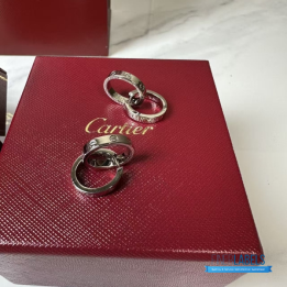 QC Cartier Love Earring (White Gold)