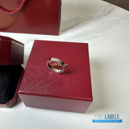 QC Cartier Love Rings (White Gold)
