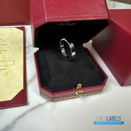 QC Cartier Love Rings (White Gold)