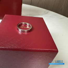 QC Cartier Love Rings (White Gold)
