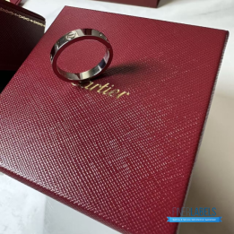 QC Cartier Love Rings (White Gold)