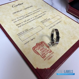 QC Cartier Love Rings (White Gold)