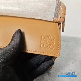 QC Loewe Puzzle Bag in Brown Leather