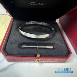 QC Cartier Love Bangle 20 (White Gold)