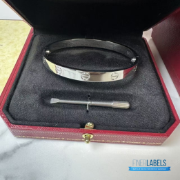 QC Cartier Love Bangle 20 (White Gold)