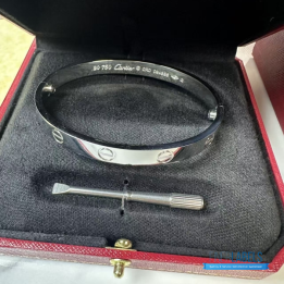QC Cartier Love Bangle 20 (White Gold)