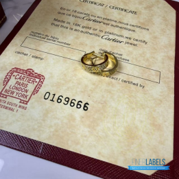 QC Cartier Love Hoop Earrings in yellow gold