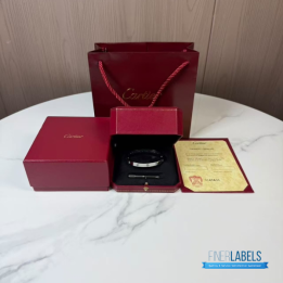 QC Cartier Love Bangle in 18K white gold with diamond