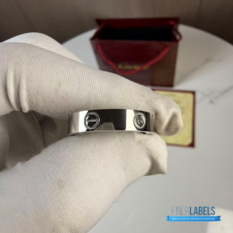 QC Cartier Love Ring in 18k White Gold