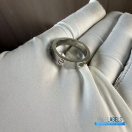 QC Cartier Love Ring in 18k White Gold