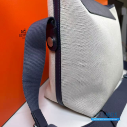 QC Hermès R.M.S 12H Bag in Neutral H Canvas