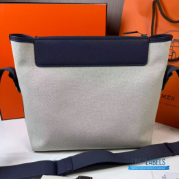 QC Hermès R.M.S 12H Bag in Neutral H Canvas