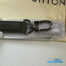 QC LV Georges Tote MM in khaki Grained Calfskin