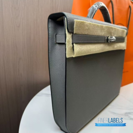 QC Hermès Kelly Dépêches 36 Briefcase in Togo Calfskin