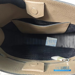 QC Prada Vitello Daino Soft Leather Hobo Shoulder Bag