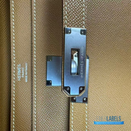 QC Hermès Kelly Dépêches 36 Briefcase in Brown