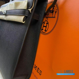QC Hermès Kelly Dépêches 36 Briefcase in Black