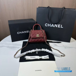 Chanel Quilted Caviar Coco Handle Flap Bag