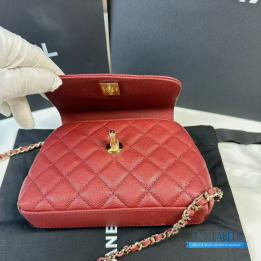 Chanel Quilted Caviar Coco Handle Flap Bag
