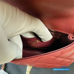 Chanel Quilted Caviar Coco Handle Flap Bag