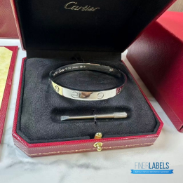 QC Cartier Love Bracelet in 18k White Gold