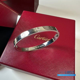 QC Cartier Love Bracelet in 18k White Gold