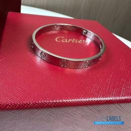 QC Cartier Love Bracelet in 18k White Gold