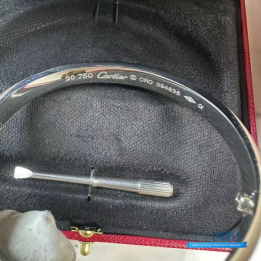 QC Cartier Love Bracelet in 18k White Gold