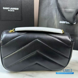 QC YSL Loulou Mini Chain Bag (Black)