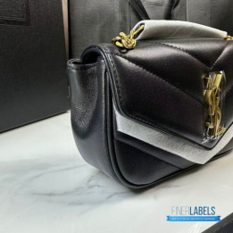 QC YSL Loulou Mini Chain Bag (Black)