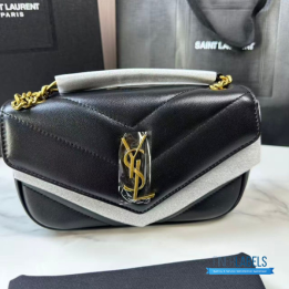 QC YSL Loulou Mini Chain Bag (Black)
