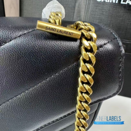 QC YSL Loulou Mini Chain Bag (Black)