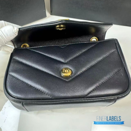 QC YSL Loulou Mini Chain Bag (Black)