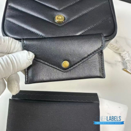 QC YSL Loulou Mini Chain Bag (Black)