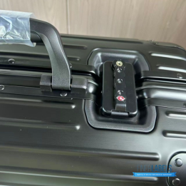 QC Rimowa Original Cabin Black Aluminum Suitcase