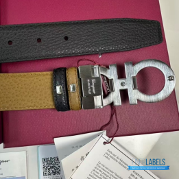 QC Salvatore Ferragamo Reversible and Adjustable Gancini Belt