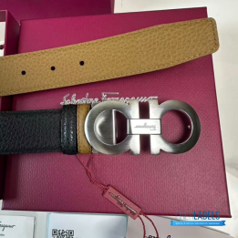 QC Salvatore Ferragamo Reversible and Adjustable Gancini Belt