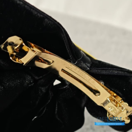 QC Prada Black Velvet Bow Hair Clips